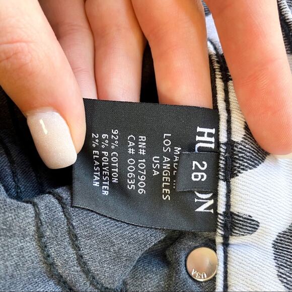 Hudson‎ Nico Mixed Leopard Print Skinny Jeans - Picture 7 of 8